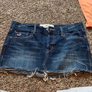 Hollister jean skirt